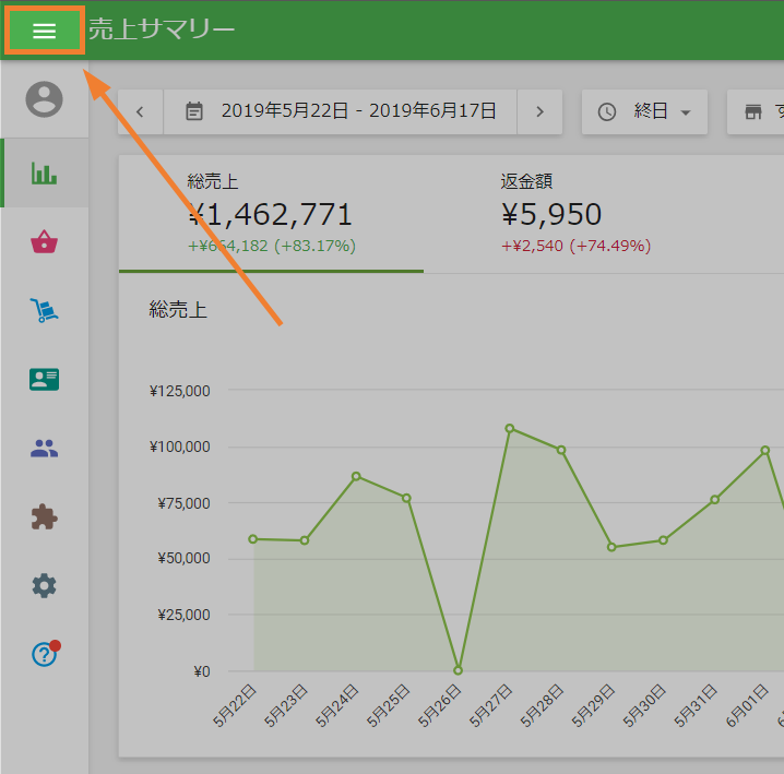 アカウントセクション